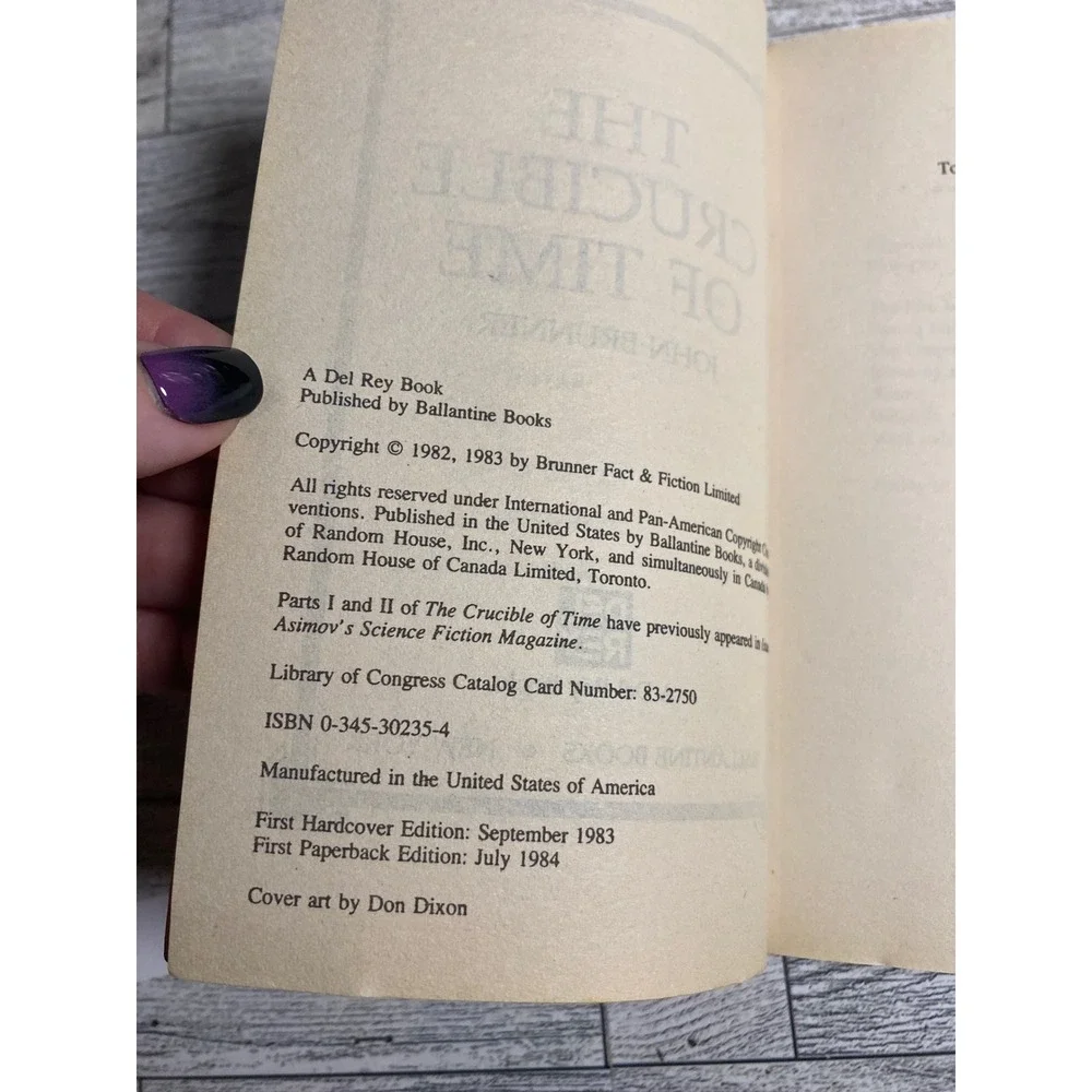 John Brunner crucible time